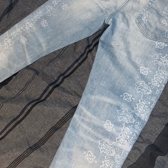 Amiri Jeans Flocked Size 32 - Picture 12 of 13